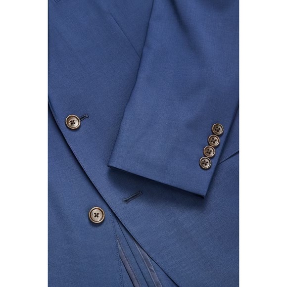 Bonobos Jetsetter Stretch Italian Wool Blazer Men's 40R Standard Fit Bright Navy - Picture 7 of 9